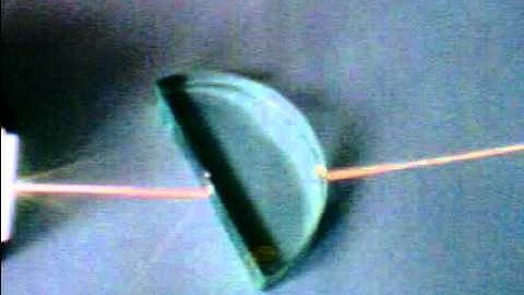 refraction through a semi-circle and rectangle