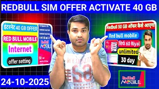 Redbull Sim New Offer 2025 40Gb Social Media Only 50 Riyal Full Activation Guide