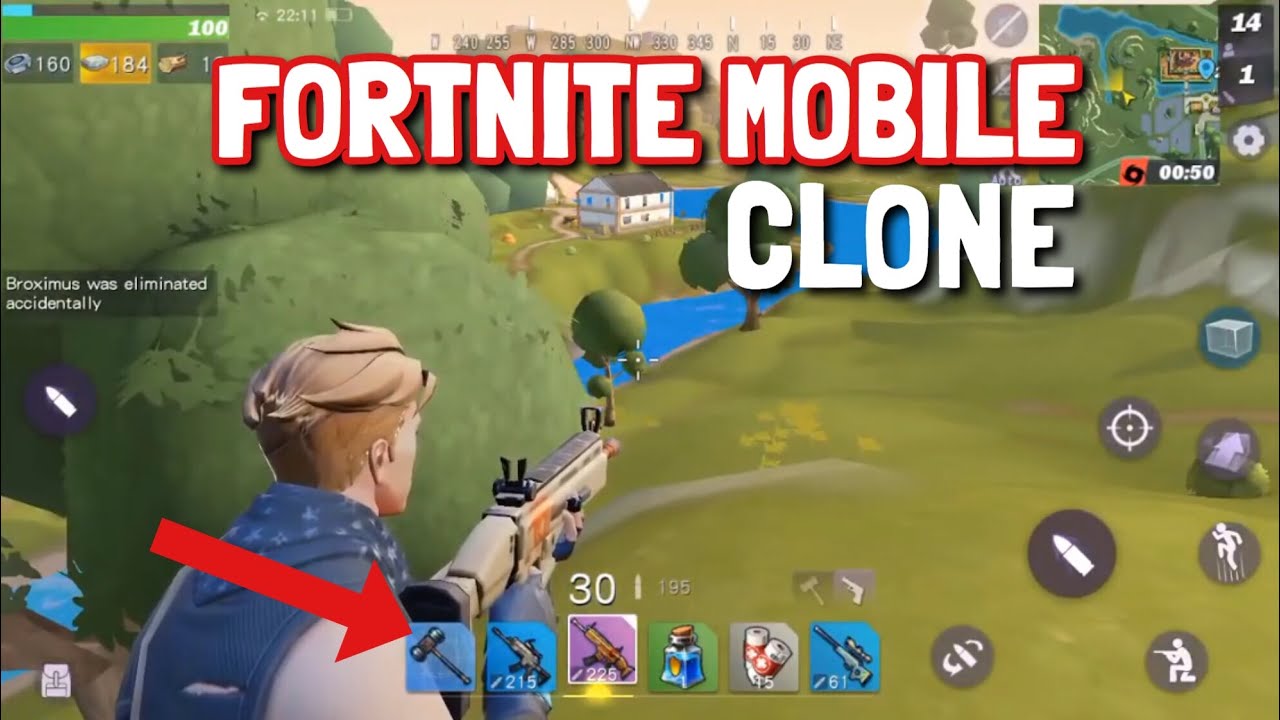 FORTNITE MOBILE CLONE MANY ARE PLAYING NOW ! (FORTCRAFT GAMEPLAY  IOS / ANDROID )