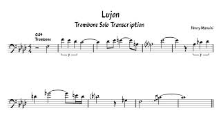 Henry Mancini- 'Lujon' Trombone and Tenor Saxophone Transcription