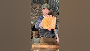 Carving a flower #handtools #woodwork #carving #chisels #craft #ireland