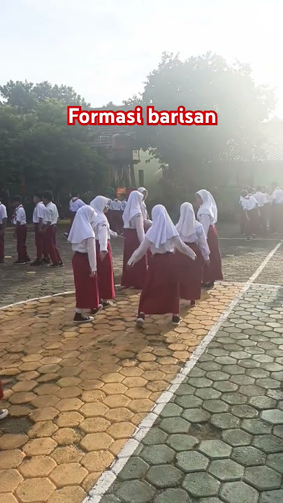 Latihan membuat formasi barisan #latihan #barisan #formasi#pramuka #olahraga #pjok #seru