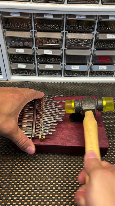 17-key Cute Teeth kalimba from purple heart wood.|BGM:Lady Gaga, Bruno Mars - Die With A Smile #diy