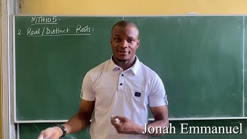 Types of Roots of a Quadratic Equation