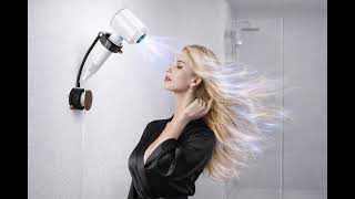 Hands Free Hair Dryer Holder Wall Mounted with Suction Cup