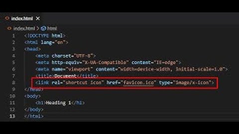 How to add favicon in html file | HTML mein favicon add kaise karen