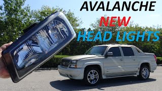 CHEVROLET AVALANCHE NEW HEADLIGHT INSTALL (SUPER EASY INSTALL)