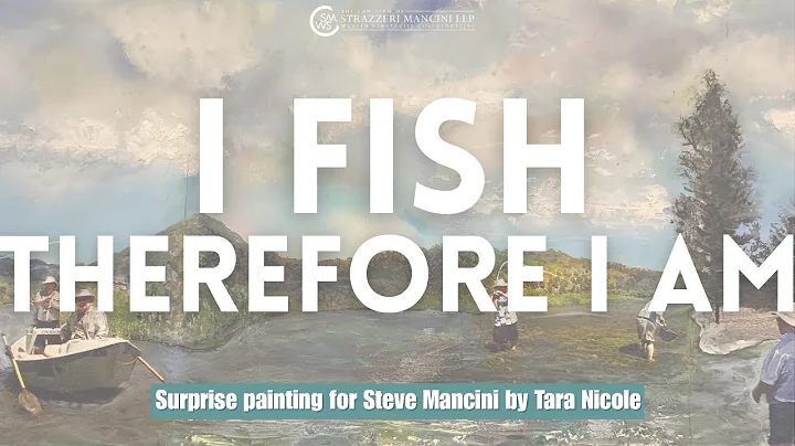 Surprising Steve Mancini, Esq. with Painting by Ta...