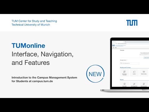 TUMonline: Introduction to Interface, Navigation, and Features