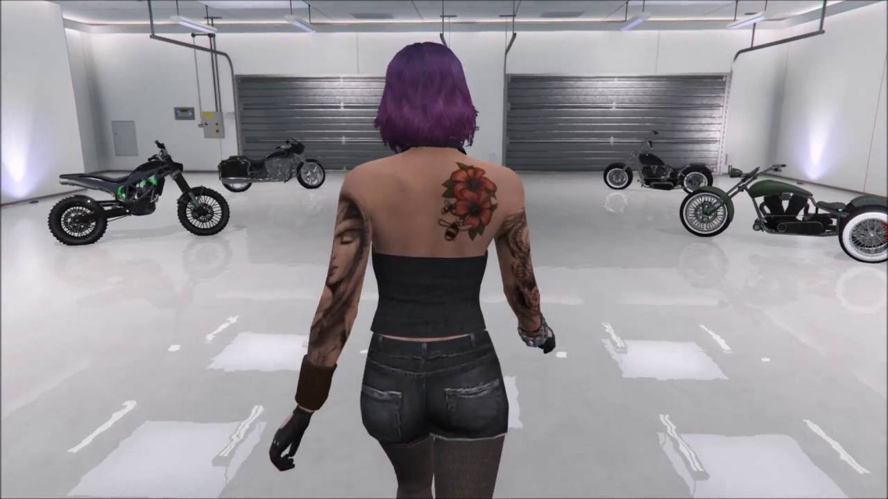 GTA 5 Online Biker DLC Sexy Outfit for Biker (I think) YouTube