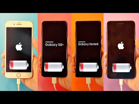 iPhone 8 Plus vs Note 8 vs S8 Plus vs 7 Plus - Battery Drain Test!