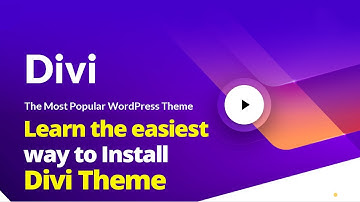 How to Install Divi Theme | Elegant Themes