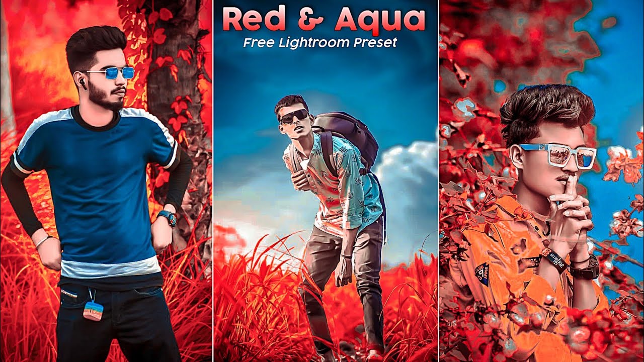 Red and Aqua lightroom Preset | Lightroom se Photo Editing Kaise Karen | Editing Lightroom
