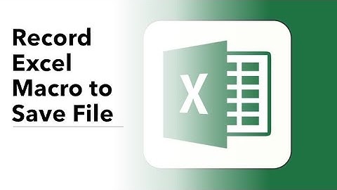 Record Macro to Save a Workbook #excel #youtube