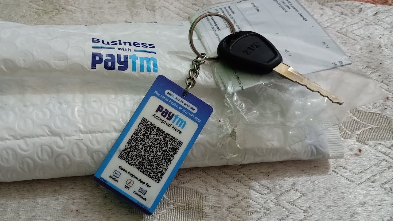 Paytm QR code KeyChain Unboxing , Review and Activation