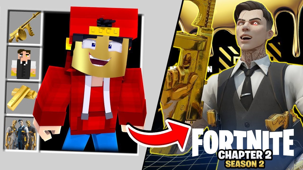 Minecraft How To Become Midas From Fortnite Youtube - ropo roblox skin