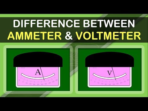 Video: Hoe Een Ampèremeter Verschilt Van Een Voltmeter