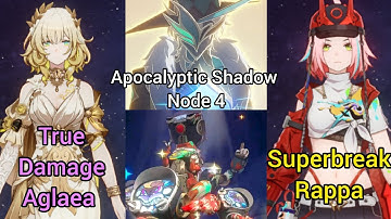 True Damage Aglaea and Superbreak Rappa | 3.1 Apocalyptic Shadow Node 4 | 3 Stars | Honkai Star Rail