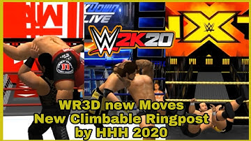 New WR3D mod by HHH 2K20 link new Climbable Ringpost & Moves new items 45+arenas Ultimate mod by 2K