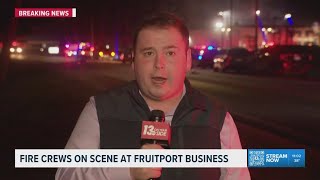 Linamar Structures Fire Sunday Evening