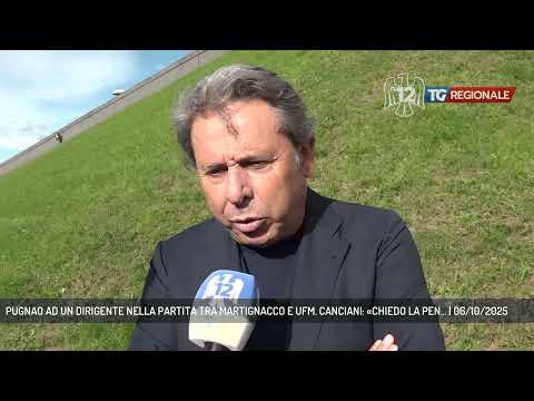 PUGNAO AD UN DIRIGENTE NELLA PARTITA TRA MARTIGNACCO E UFM. CANCIANI: «CHIEDO LA PEN... | 06/10/2025
