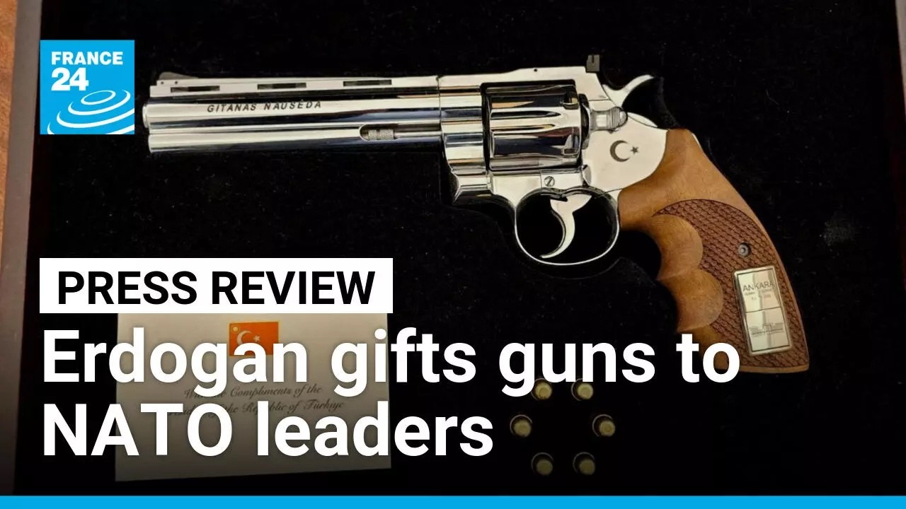 Erdogan gets serious on defence spending...and bought guns for all NATO leaders • FRANCE 24