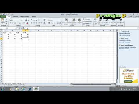 Video: Een Formule Invoeren In Excel