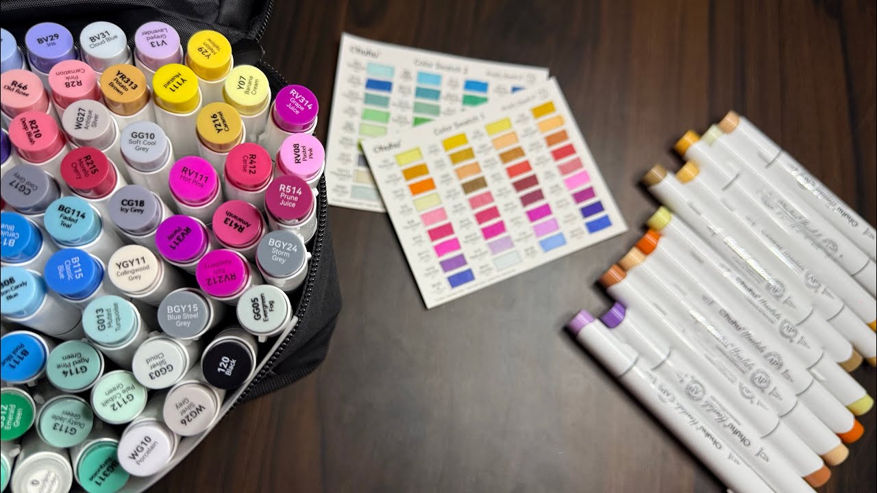 Unboxing Ohuhu Alcohol Markers 72 shades – Honolulu Series | Are They Worth It? 😍🎨