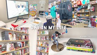 🍃 manga shopping + haul, going to the mall, anime figures, what i eat in a day, anime ~ vlog ep, 3
