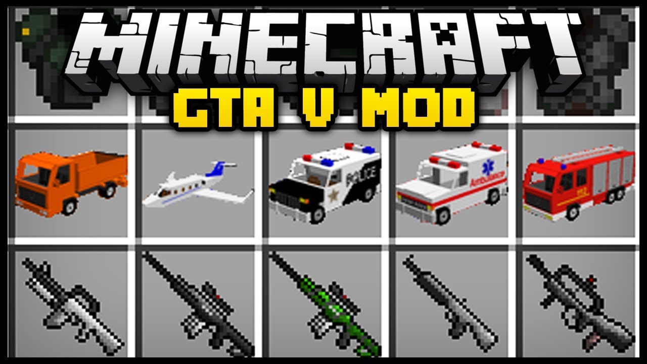 Minecraft GTA V REAL LIFE MOD (Mod Showcase) - YouTube