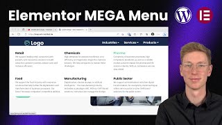 How to create THIS responsive MEGA MENU with Elementor Pro