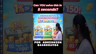 CAN YOU SOLVE THIS QUESTION IN 5 SECONDS - SHIROMANI INSTITUTE -  SAINIK SCHOOL ONLINE COACHING