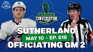 Kelly Sutherland is officiating Game 2 ft. Tyler Yaremchuk | May 10 2024