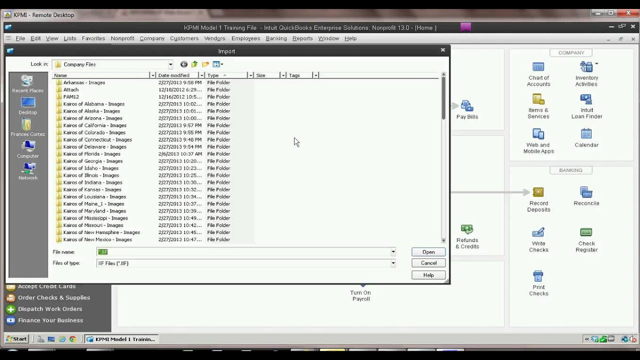 Import Chart Of Accounts Into Quickbooks 2013