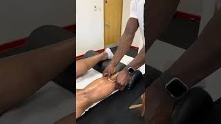 Huge knot released from calves #massage #calves #recovery #gym #shorts #asmr