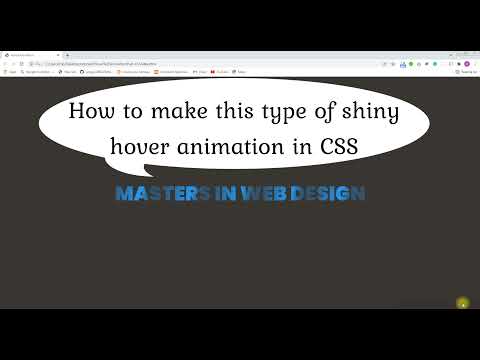 Hover Animation (Shiny Text Effect) Part 15