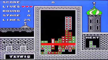 Retron5 test footage - BPS Tetris (Famicom)