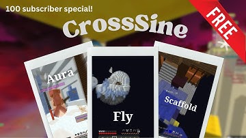 Hacking on BlocksMC with free client | Fly, 6 Block Reach | CrossSine | Config Release