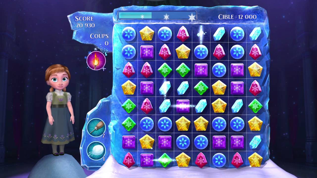 LE JEU DE L‘ANNEE ! La Reine des Neiges Free Fall: Bataille de boules