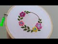 SIMPLE AND PRETTY EMBROIDERY DESIGN FOR CUSHION COVER AND PILLOW COVER FOR BEGINNERS | #embroidery