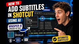 How to Add AI Subtitles in Shotcut (FREE Whisper AI Speech-to-Text Tutorial 2026)