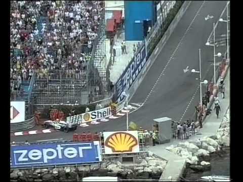 Ricardo Rosset (Tyrrell 026) qualifying incidents - 1998 Monaco Grand Prix