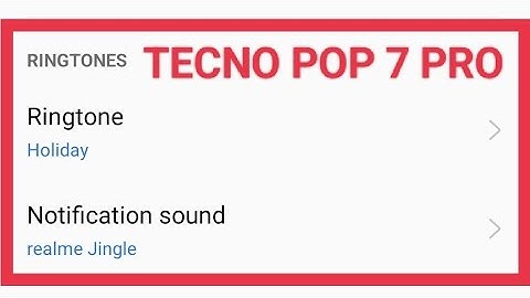 Tecno Pop 7 Pro me ringtone kaise change karen, how to set ringtone Tecno Pop 7 Pro