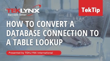 TekTip: How to Convert a Database Connection to a Table Lookup
