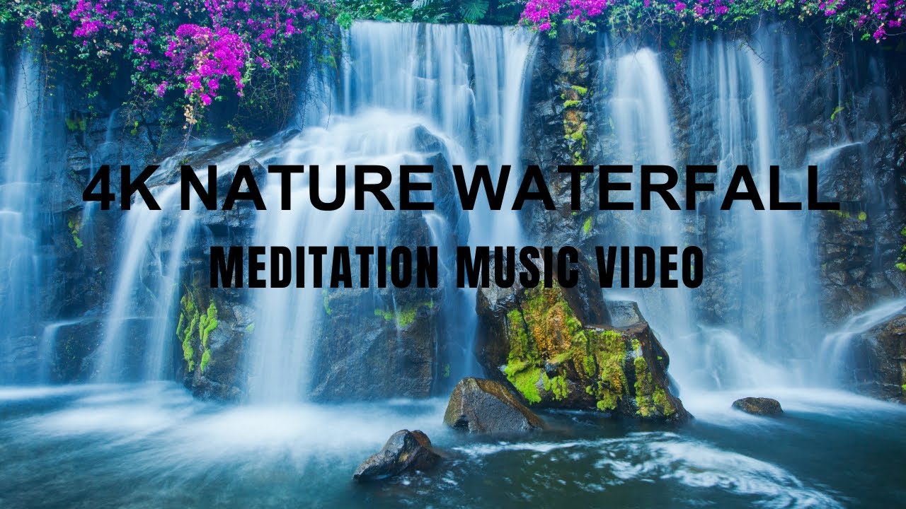Relaxing waterfall music, meditation music, study music, healing music tuneone, study music tuneone