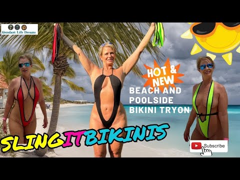 Sling It Bikinis Nassau Bahamas and Poolside Sling Bikini Tryon Haul Slingitbikinis 20% Off
