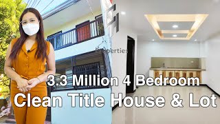 Cheap 4 Bedroom House and lot House tour