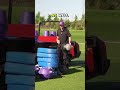 Setting Up Equipment For NFL Practice 🏈
