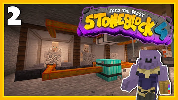 Stoneblock 4 Minecraft Modpack EP 2 | Infinite Ores with Villagers!