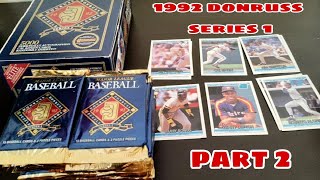 1992 Donruss Series 1 Part 2!